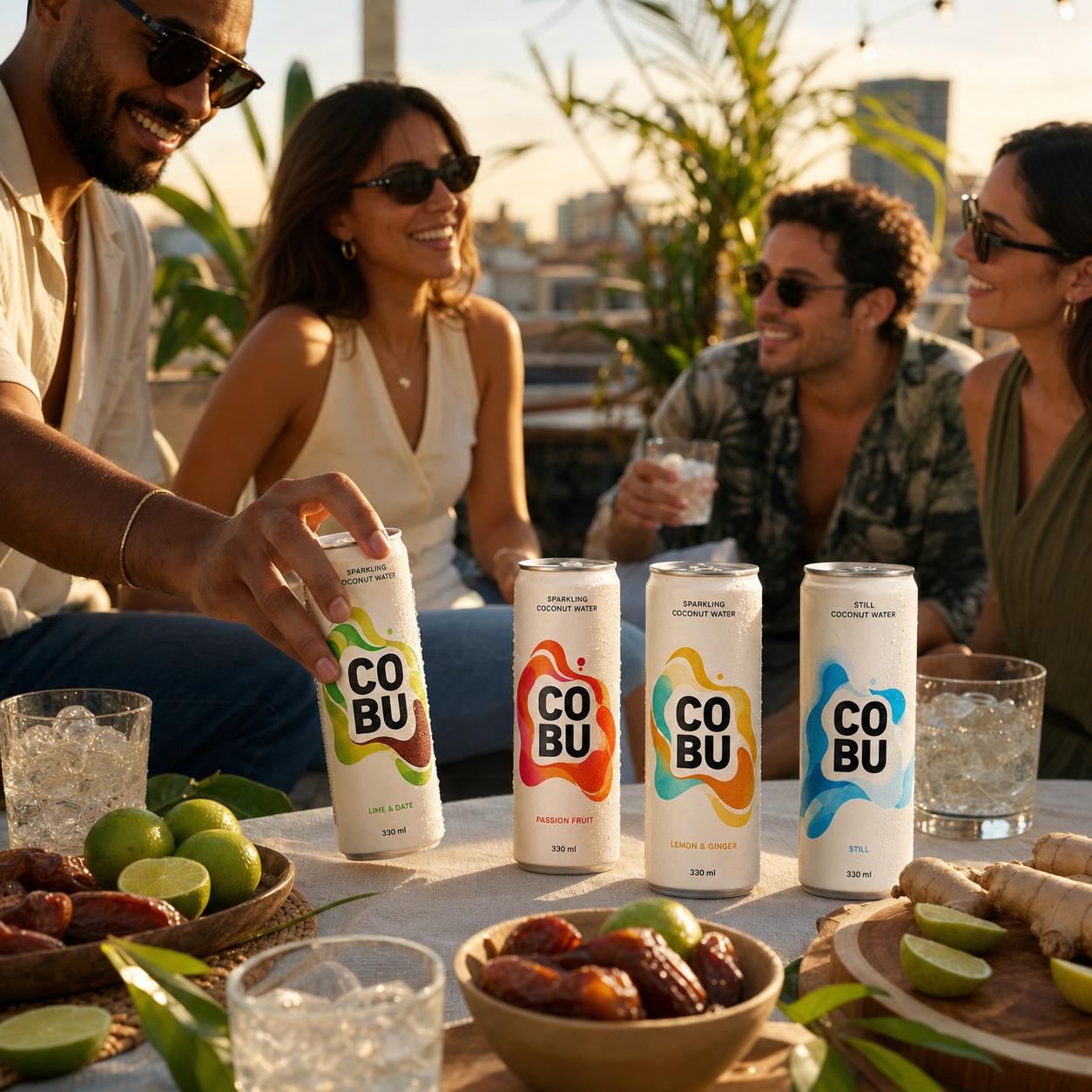 Cobu rooftop hang in Dubai